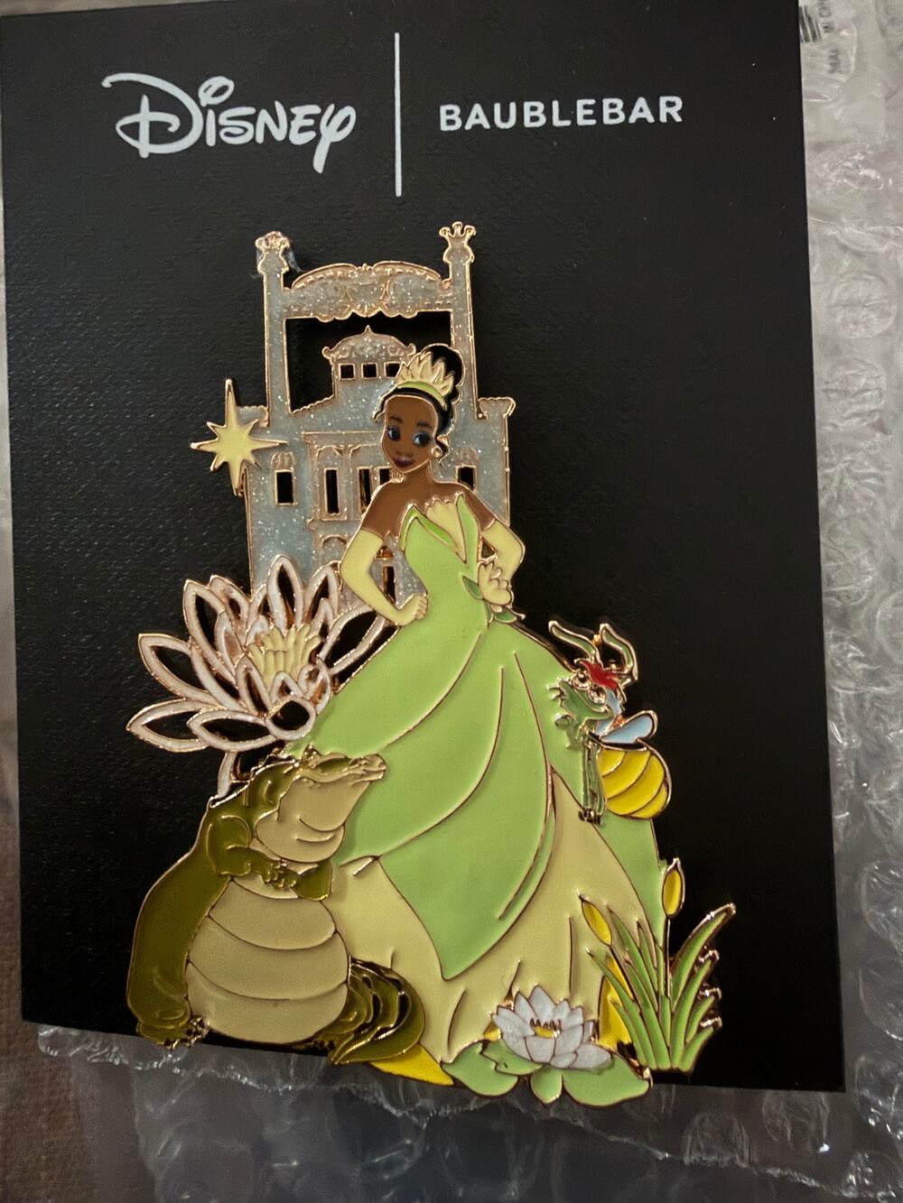 Disney BaubleBar Princess & The Frog Pin - Tiana NEW